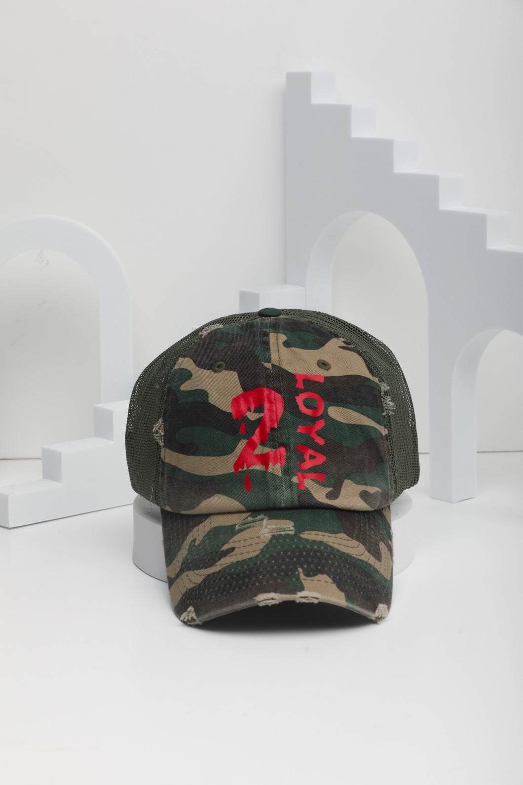 Vintage Camouflage Dad Cap